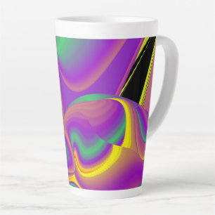 Tasse Latte La magie des couleurs, Rainbowart 3D Abstrait