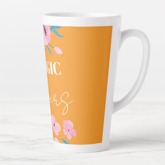 Tasse Latte La magie des fleurs (Droite)