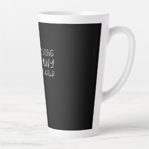 Tasse Latte La Musique Apporte Harmonie Au Monde