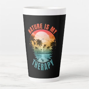 Tasse Latte La nature est mon cadeau thérapeutique d'été en pl