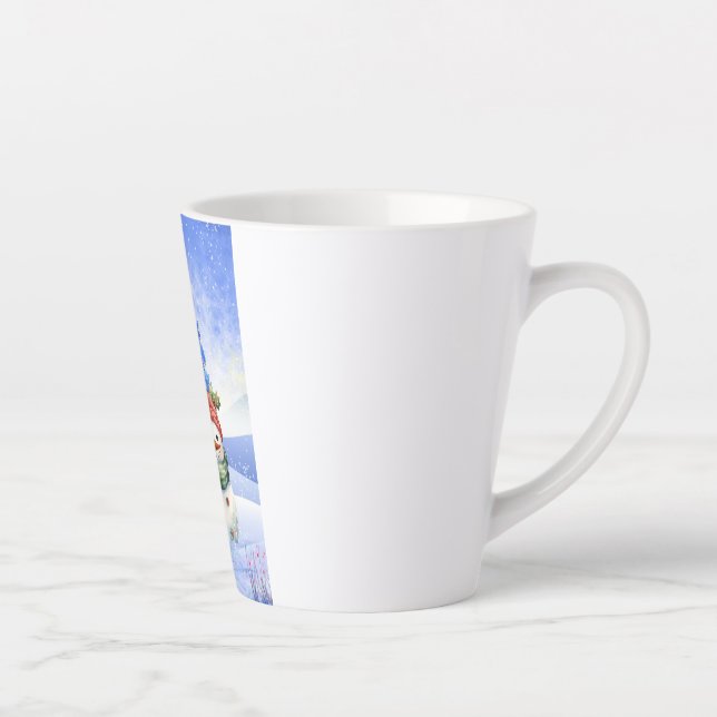 TASSE LATTE LA NEIGE S'AMUSERA EN HIVER (Droite)