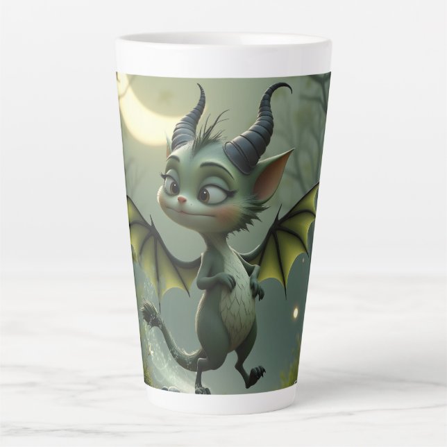 Tasse Latte Là où les rayons de lune dansent, un peu de malice (Devant)