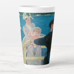Tasse Latte La Partie en bateau par Mary Cassatt, Vintage Fine