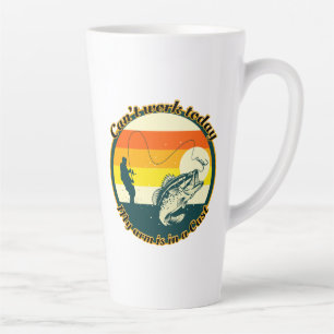 Tasse Latte La pêche amusante ne peut pas fonctionner aujourd'