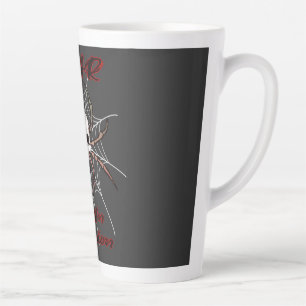 Tasse Latte La peur est une illusion - Araignée crânienne Dépl