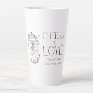 Tasse Latte La Saint-Valentin – Chérubins Vintage & Message d'