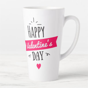 Tasse Latte La Saint-Valentin, les grenouilles