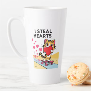 Tasse Latte La Saint Valentin pour les couples et les amis
