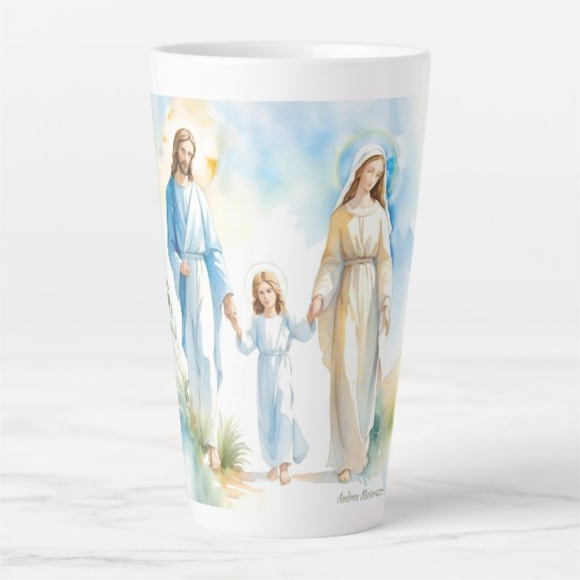 Tasse Latte La Sainte Famille (Devant)