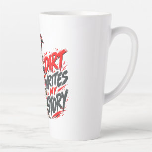 Tasse Latte La terre écrit mon histoire – Vélo tout terrain VT