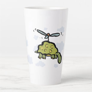 Tasse Latte la tortue hélicoptère
