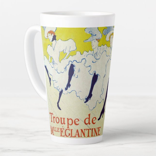 Tasse Latte La Troupe de Mlle Eglantine par Toulouse Lautrec (Angle gauche)