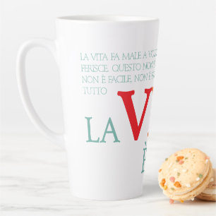 Tasse Latte La vie est belle
