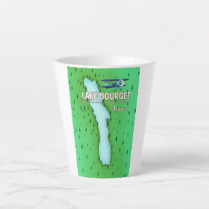 Tasse Latte Lac du Bourget France belle affiche de voyage