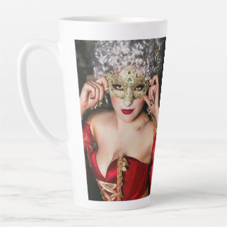 Tasse Latte Lady in Red mug, Virginia Rose Collection