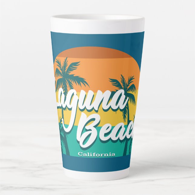 Tasse Latte Laguna Beach Californie (Devant)