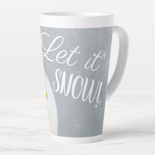 Tasse Latte Laisser neiger Snowman (Angle droit)