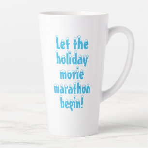 Tasse Latte Laissons le Marathon de Vacances commencer ! Café