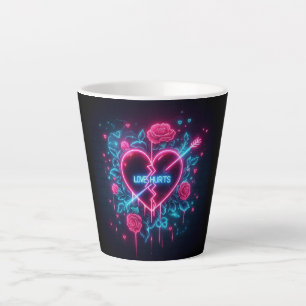 Tasse Latte L'amour de la Saint Valentin fait mal au coeur de
