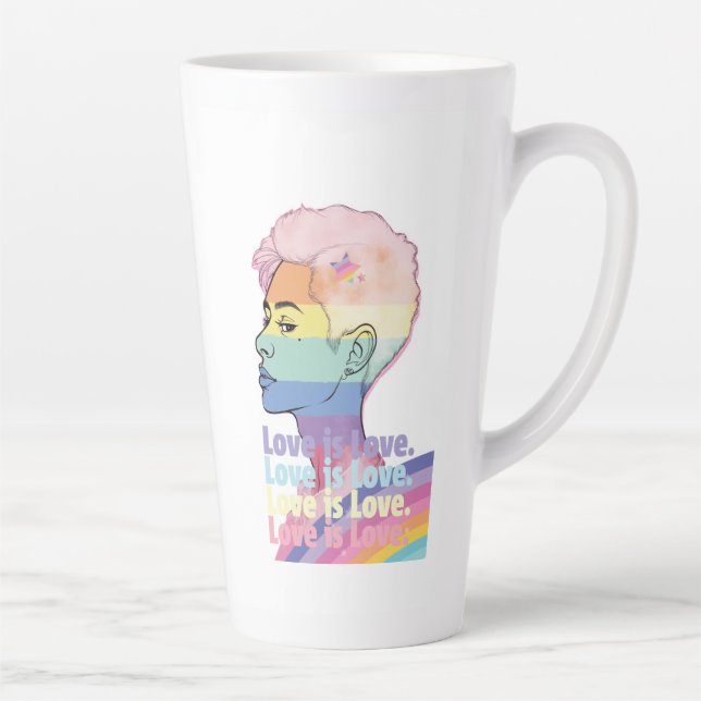 Tasse Latte L'amour est l'amour (Droite)