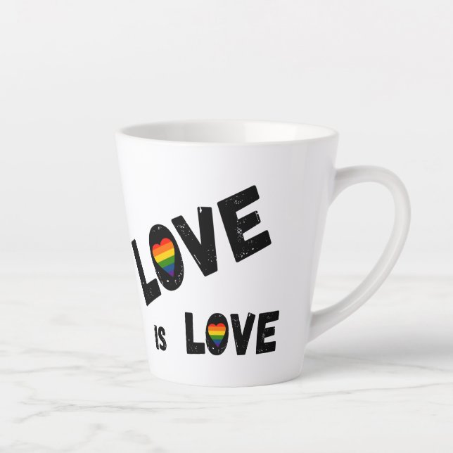 Tasse Latte L'amour est un latte d'amour (Droite)