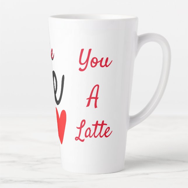 Tasse Latte L'Amour Personnalisé Vous Un Latte (Droite)