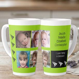 Tasse Latte L'amour vert citron pour être un Grand-Père avec d