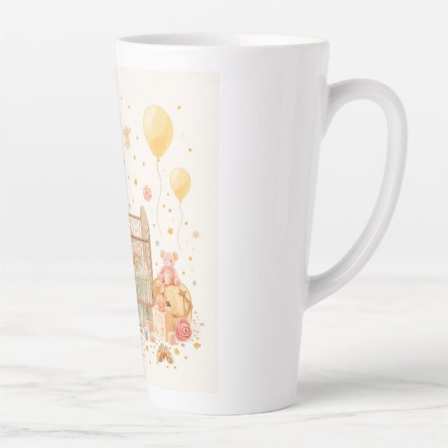 Tasse Latte Lancer l'oreiller (Droite)
