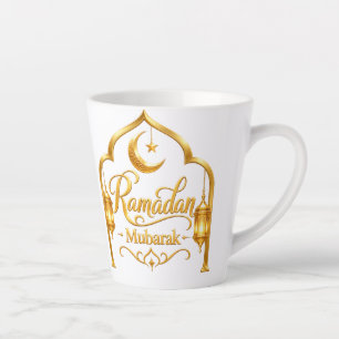 Tasse Latte Lanterne à Arche Dorée Ramadan Moubarak