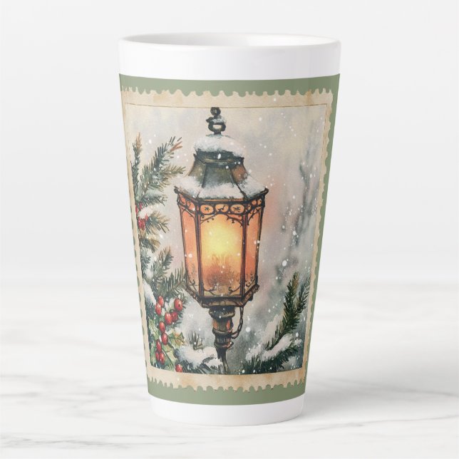 Tasse Latte Lanterne de Noël  (Devant)