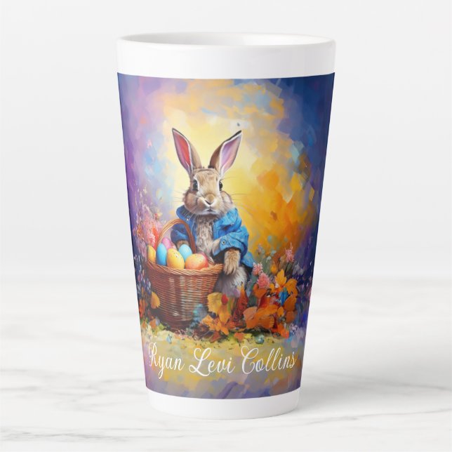 Tasse Latte Lapin de Pâques  (Devant)