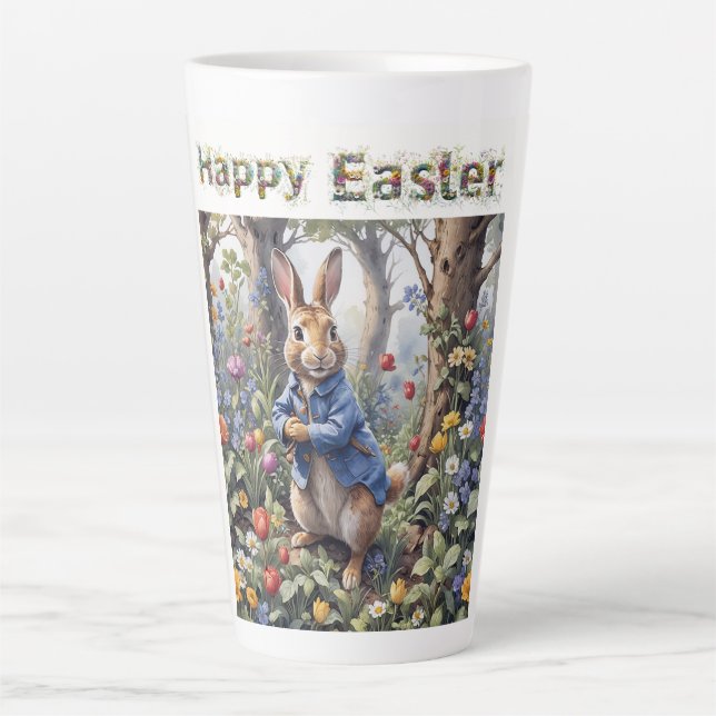 Tasse Latte Lapin de Pâques  (Devant)