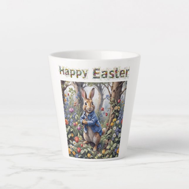 Tasse Latte Lapin de Pâques  (Devant)