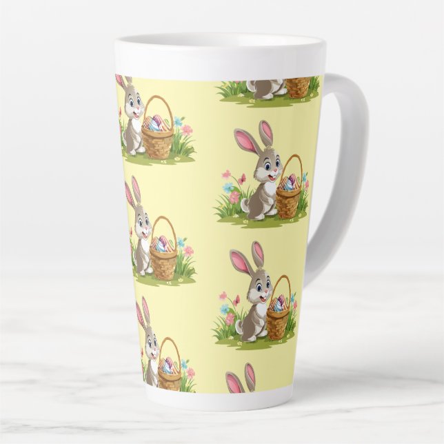 Tasse Latte lapin de Pâques (Angle droit)