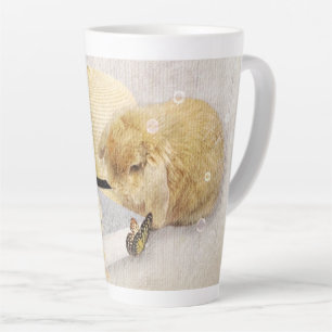 Tasse Latte Lapin de tournesol d'été