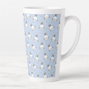 Tasse Latte Lapin Motif de lapin mignon pour fête d'anniversai