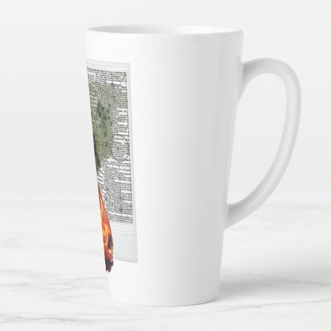Tasse Latte L'aquarelle photo instantanée Fox (Droite)