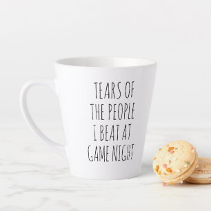 Tasse Latte LARmes des GENs QUE J'AI BATTU LORS D'UNE SOIRÉE D