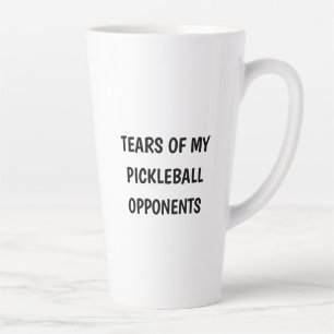 Tasse Latte Larmes drôles de mes adversaires de pickleball Caf