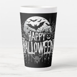 Tasse Latte L'art d'Halloween vintage