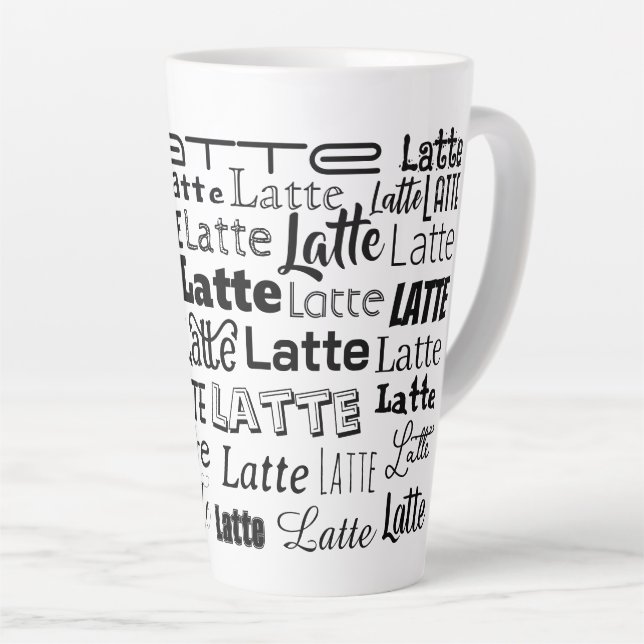 Tasse Latte Latte (Angle droit)
