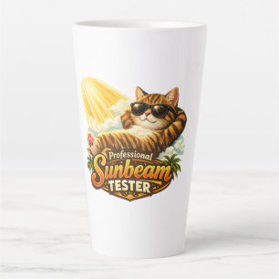 Tasse Latte Latte de chat drôle Testeur de rayon de soleil pro