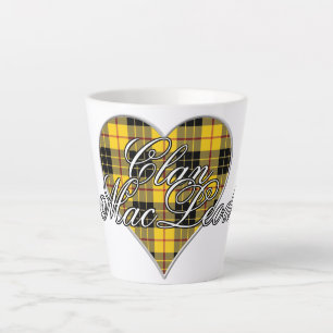 Tasse Latte Latte Love Clan MacLeod de Lewis Tartan Heart