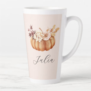 Tasse Latte Latte Mug, Citrouille d'automne Cadeau rustique