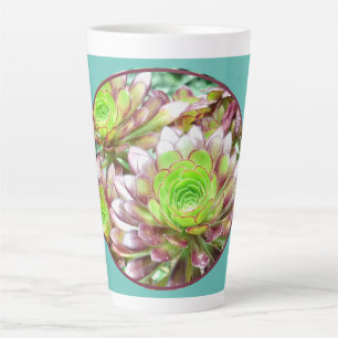 Tasse Latte Latte Mug, PLANTES SUCCULENTS