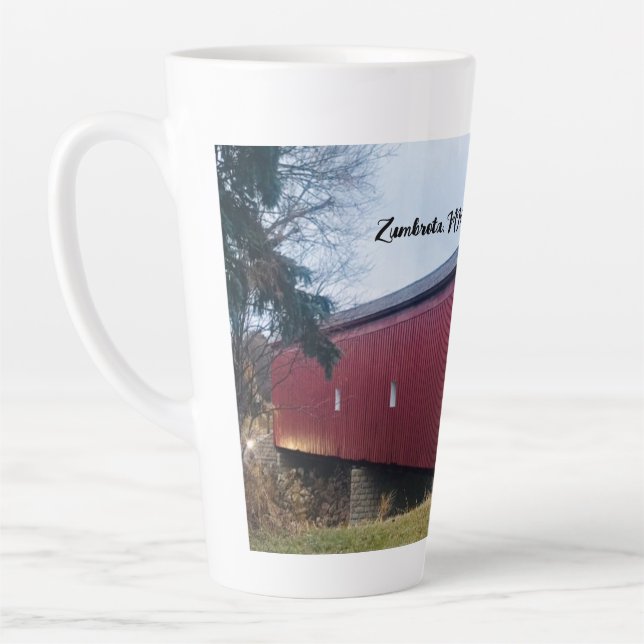 Tasse Latte Latte Mug, pont couvert, Zumbrota, MN (Gauche)