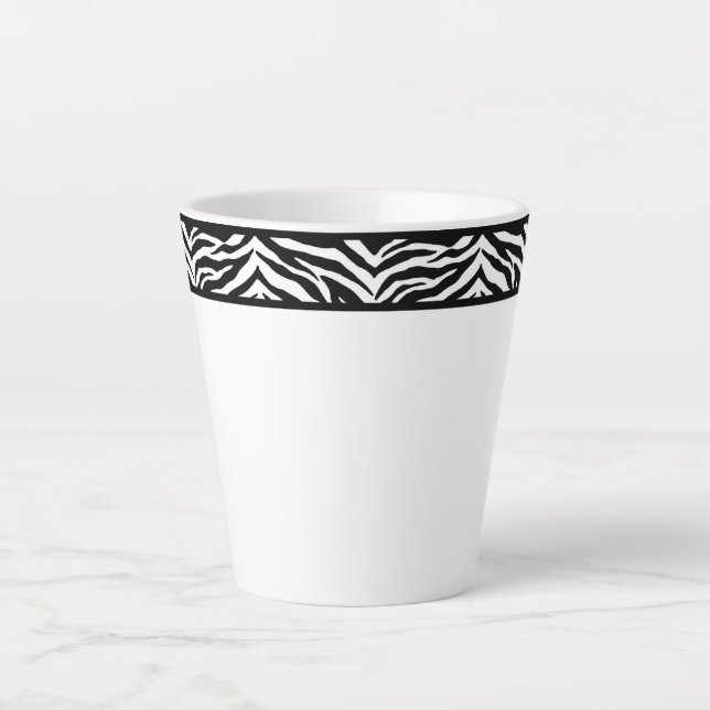 Tasse Latte Latte Mug-Zebra Print (Devant)