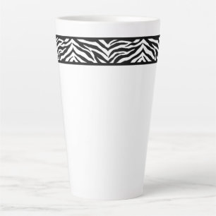 Tasse Latte Latte Mug-Zebra Print