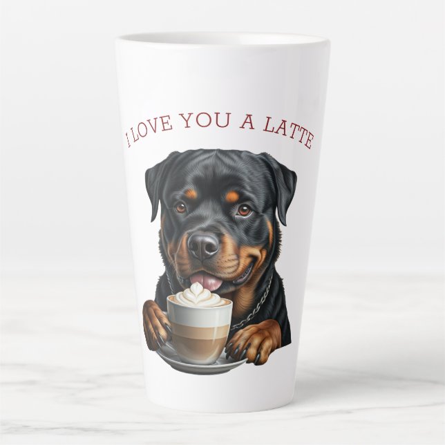 Tasse Latte Latte Rottweiler (Devant)