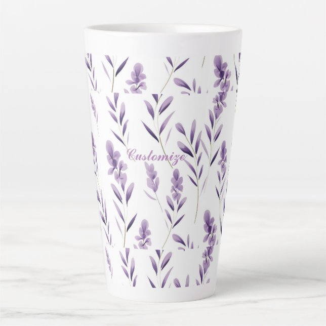 Tasse Latte Lavender Flower Buves Thunder_Cove (Devant)